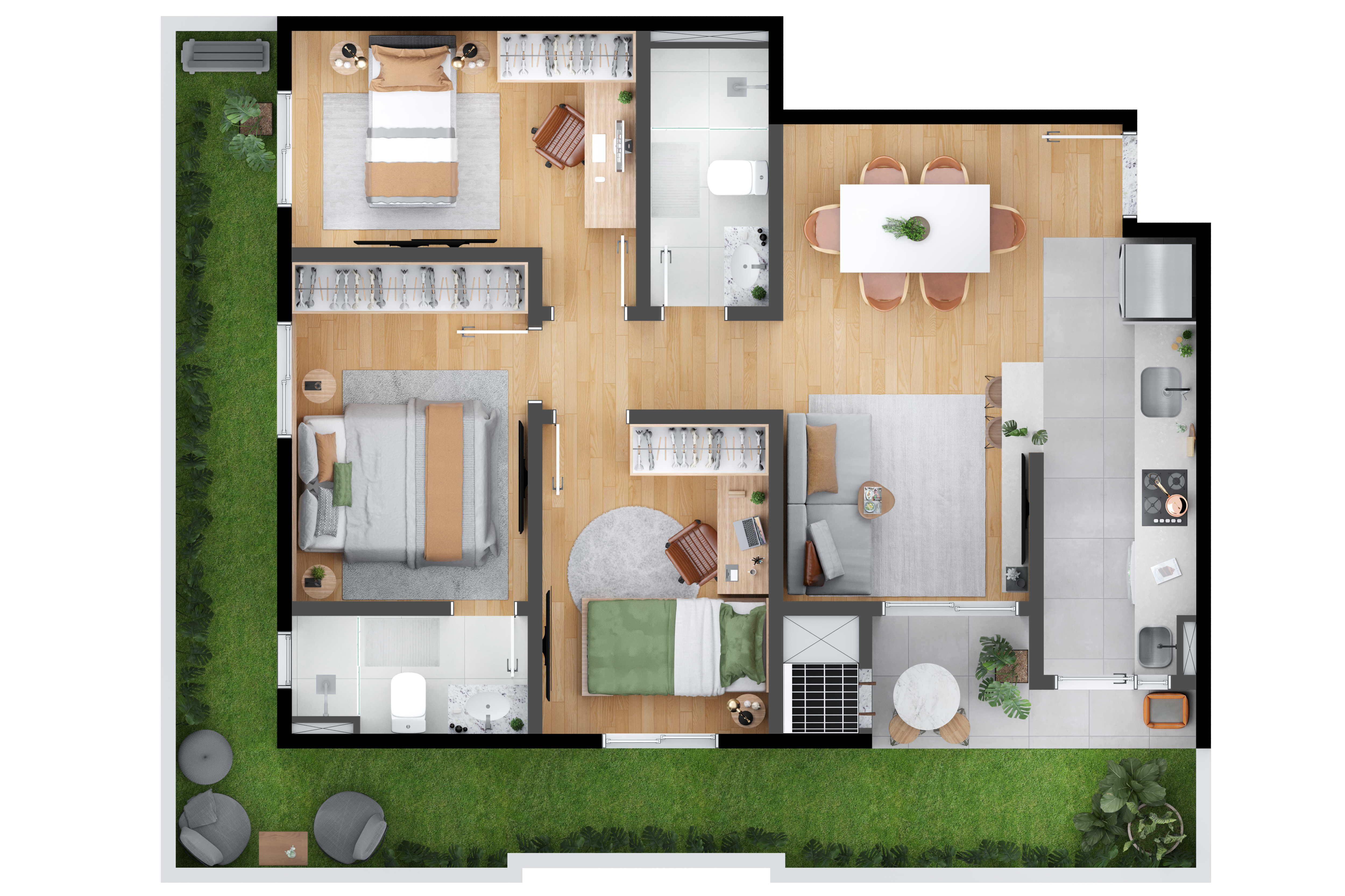 APARTAMENTO NA PLANTA Á VENDA - MEO ANITA