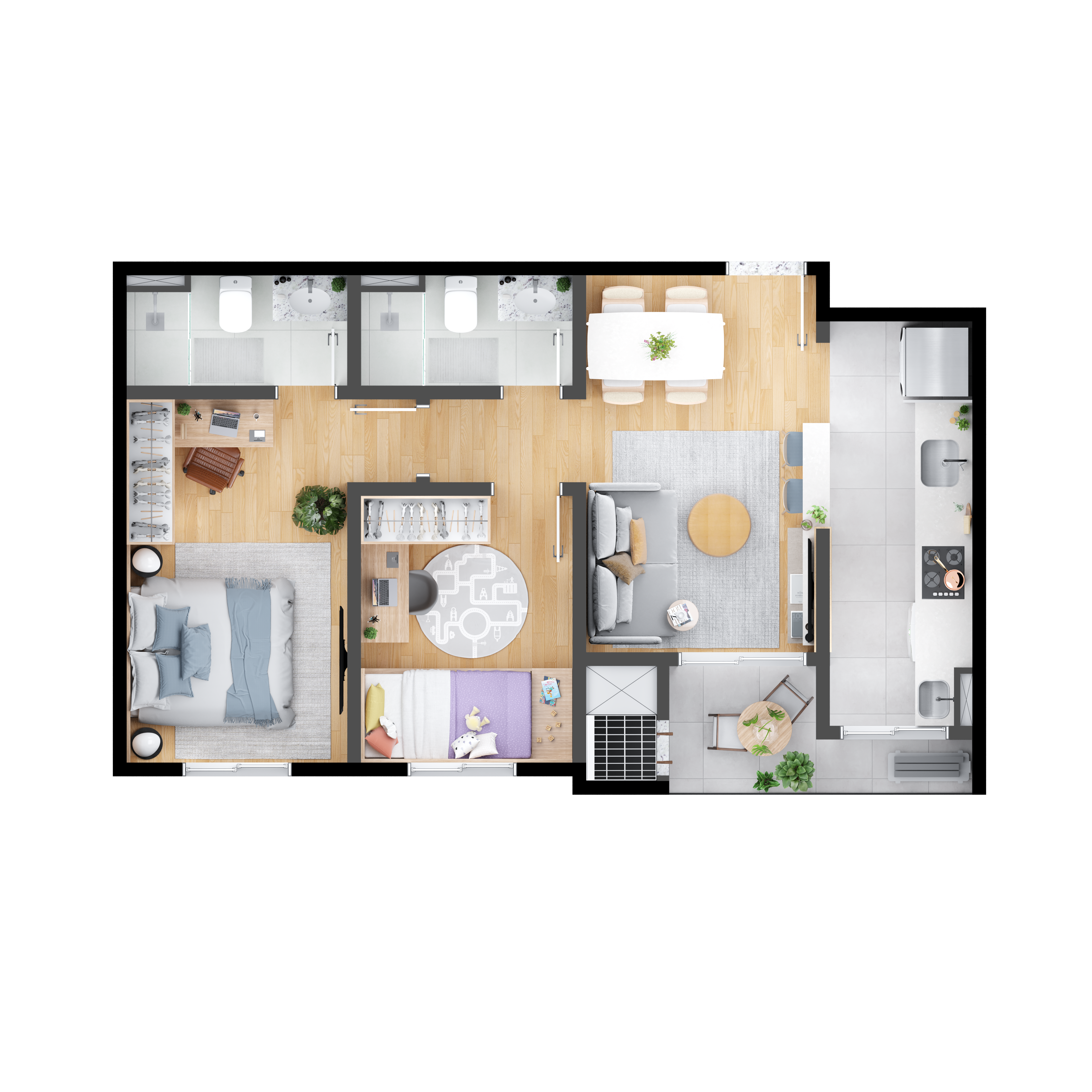 APARTAMENTO NA PLANTA Á VENDA - MEO ANITA