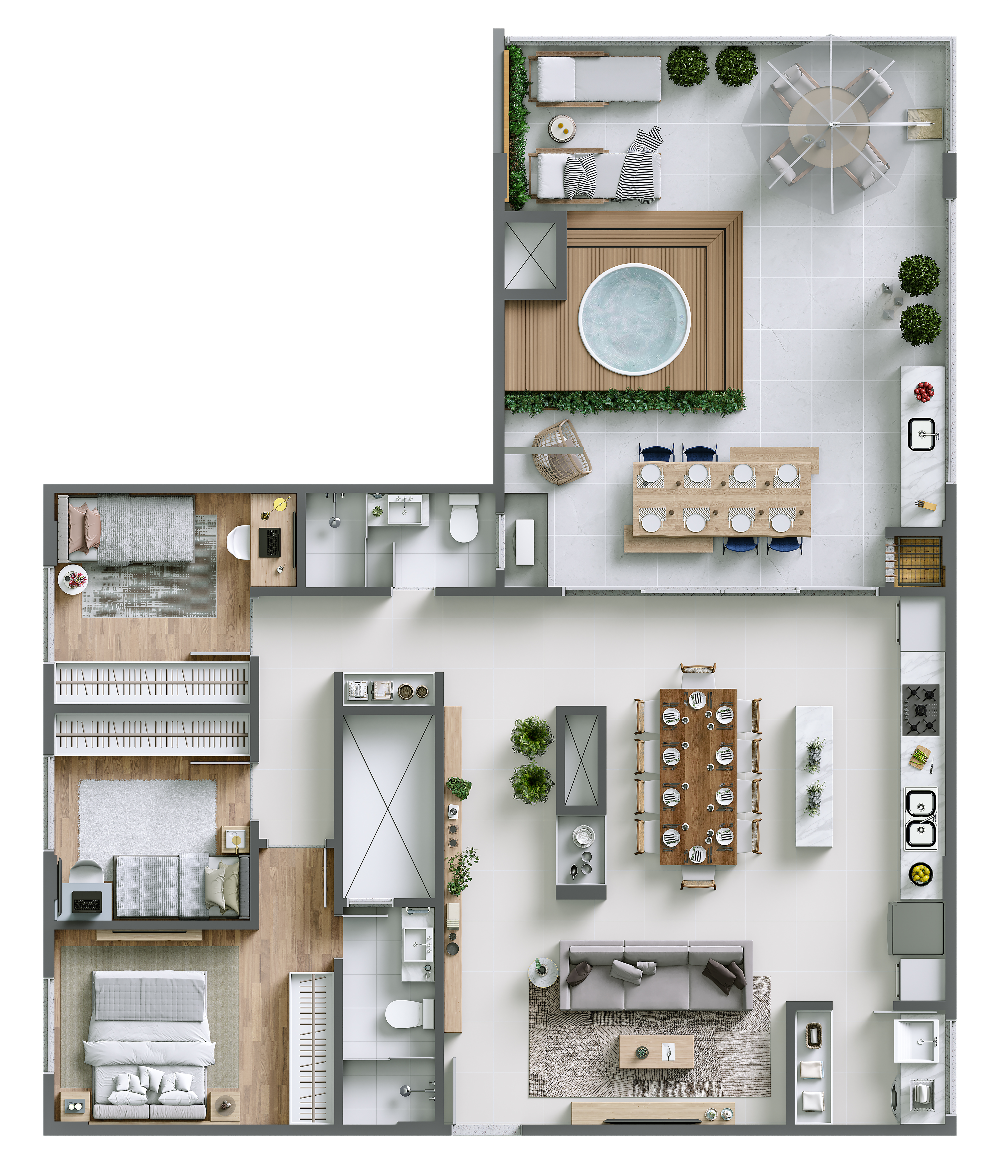 APARTAMENTO COBERTURA Á VENDA - SANTO ANTÔNIO 