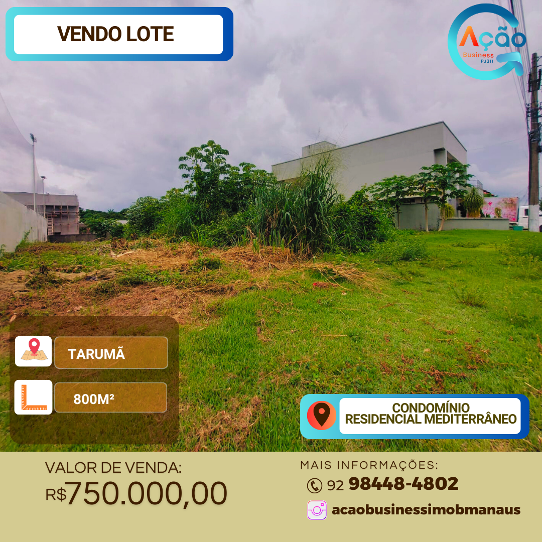 Lote - Venda, Tarumã, Manaus, AM