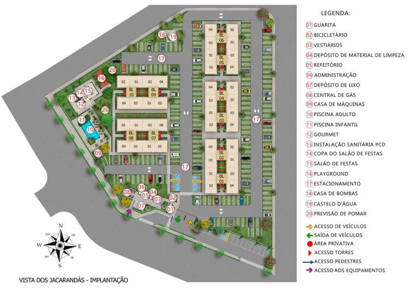 Locação Apartamento Condomínio Vista dos Jacarandás