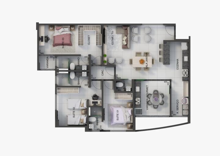 Apartamento - Venda, Granja Marileusa, Uberlândia, MG