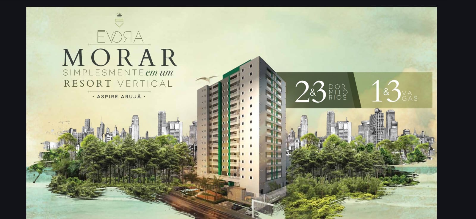 Apartamento na planta com 3 quartos e 2 banheiros de 73 a 97m2 - Jordanopolis - Arujá-SP