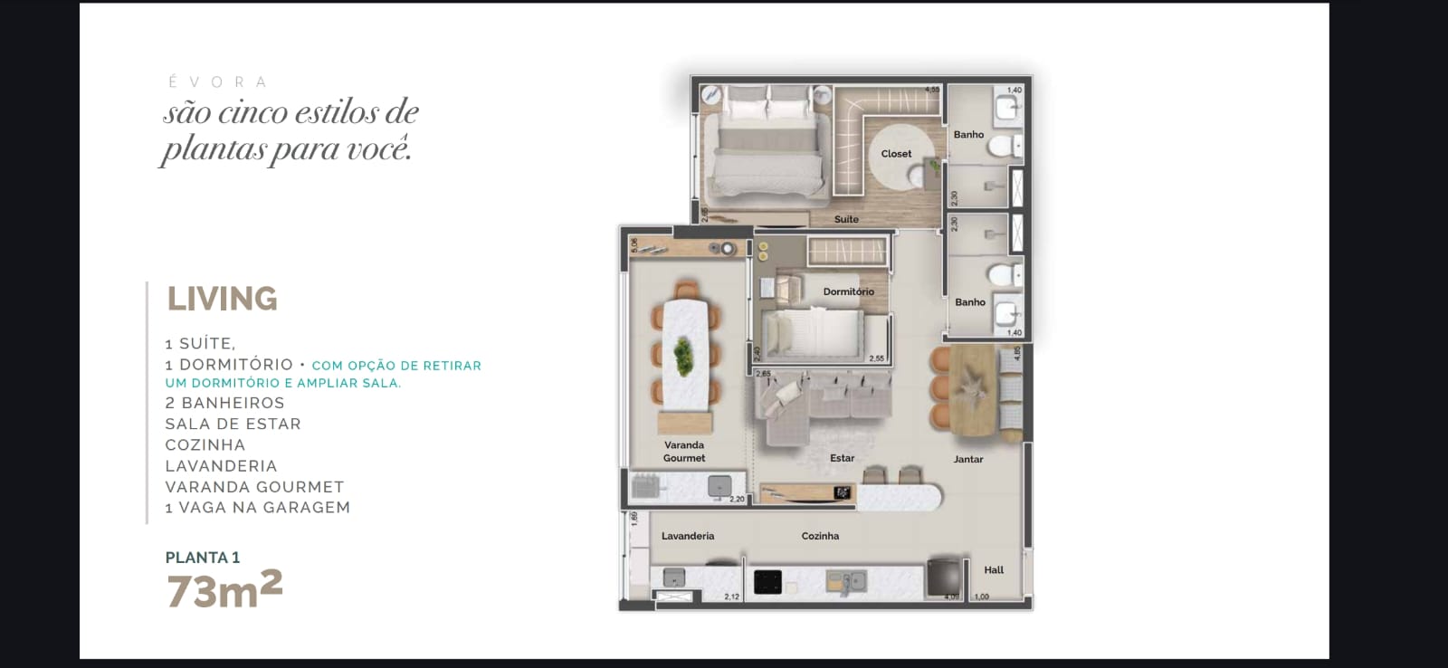 Apartamento na planta com 3 quartos e 2 banheiros de 73 a 97m2 - Jordanopolis - Arujá-SP