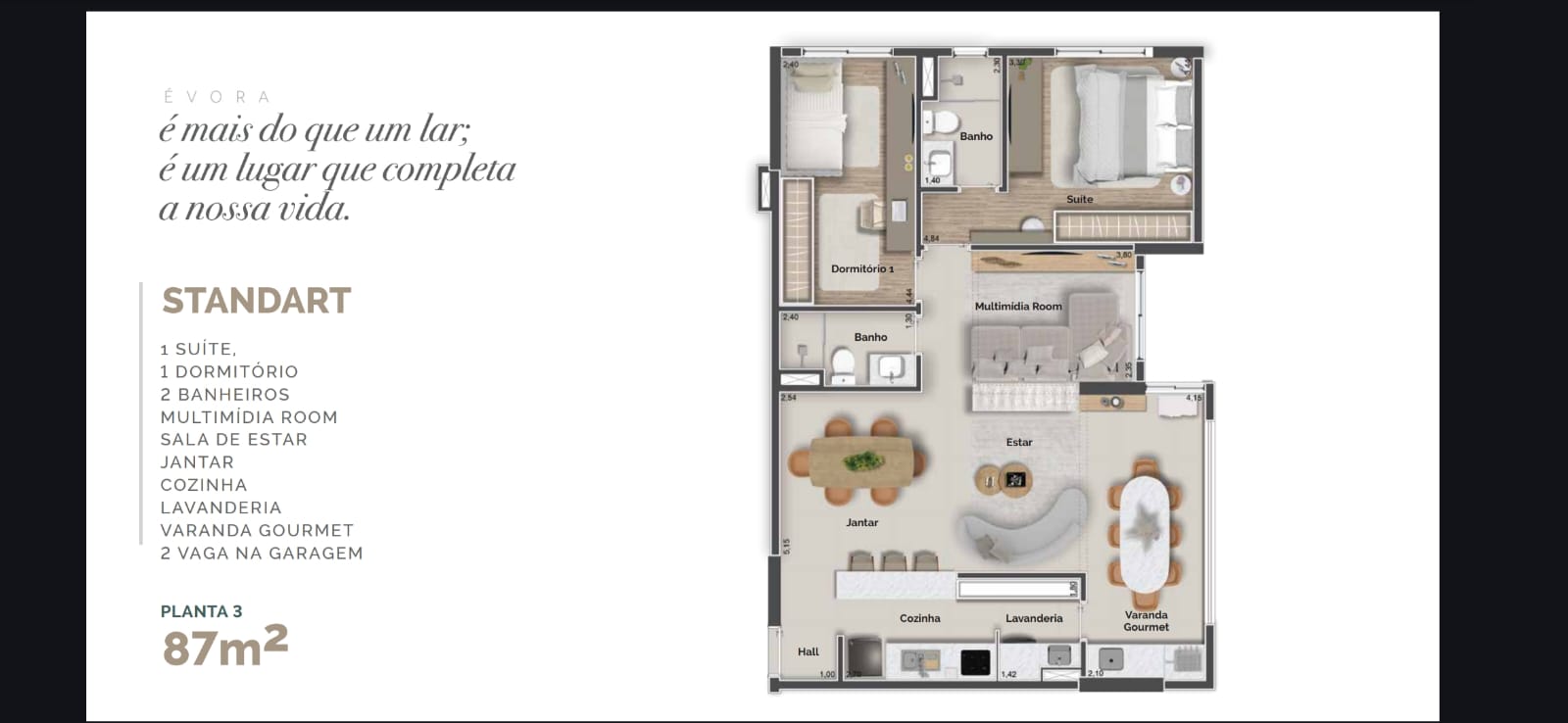 Apartamento na planta com 3 quartos e 2 banheiros de 73 a 97m2 - Jordanopolis - Arujá-SP