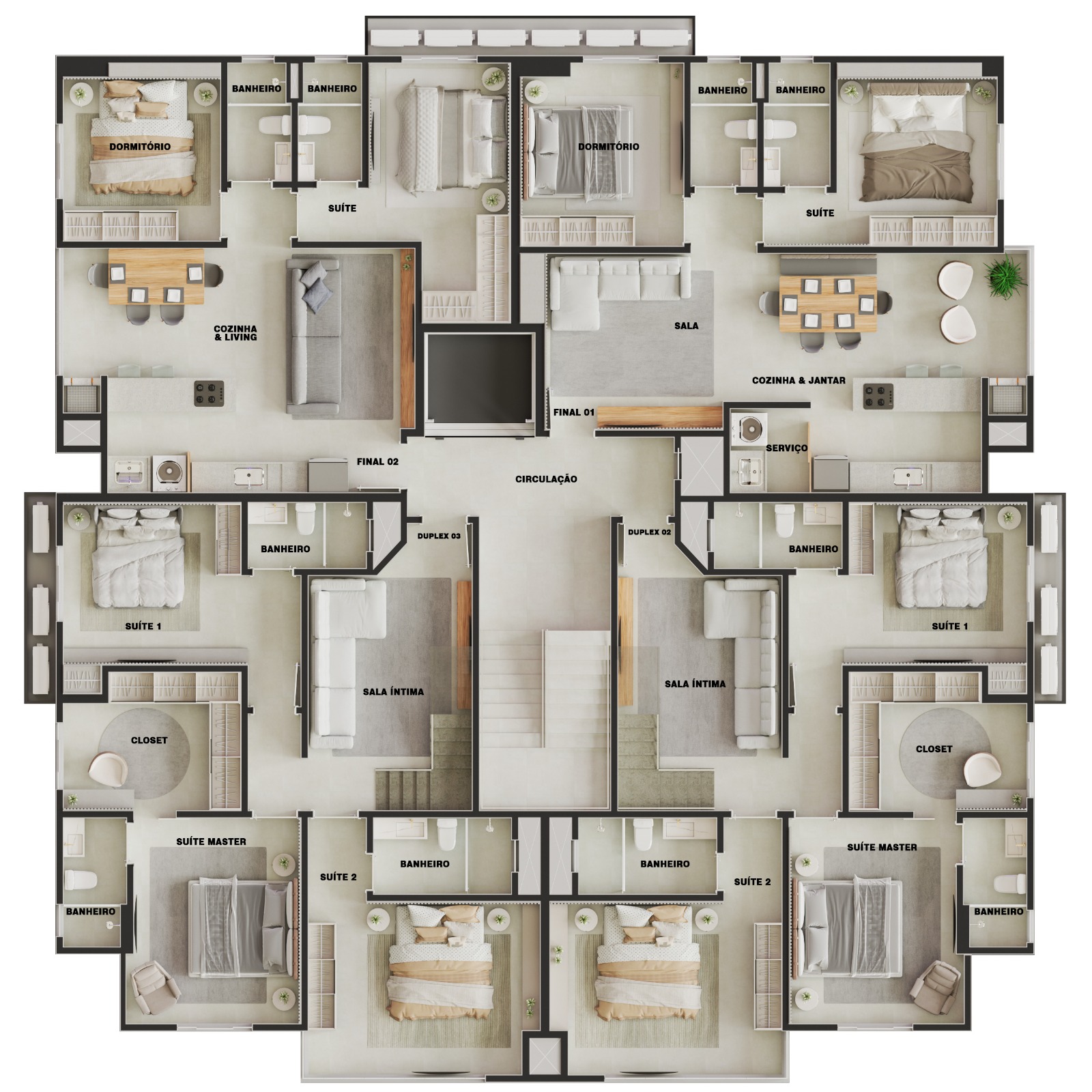 Apartamento a 200 m da praia de Itajuba - Investimento excelente!