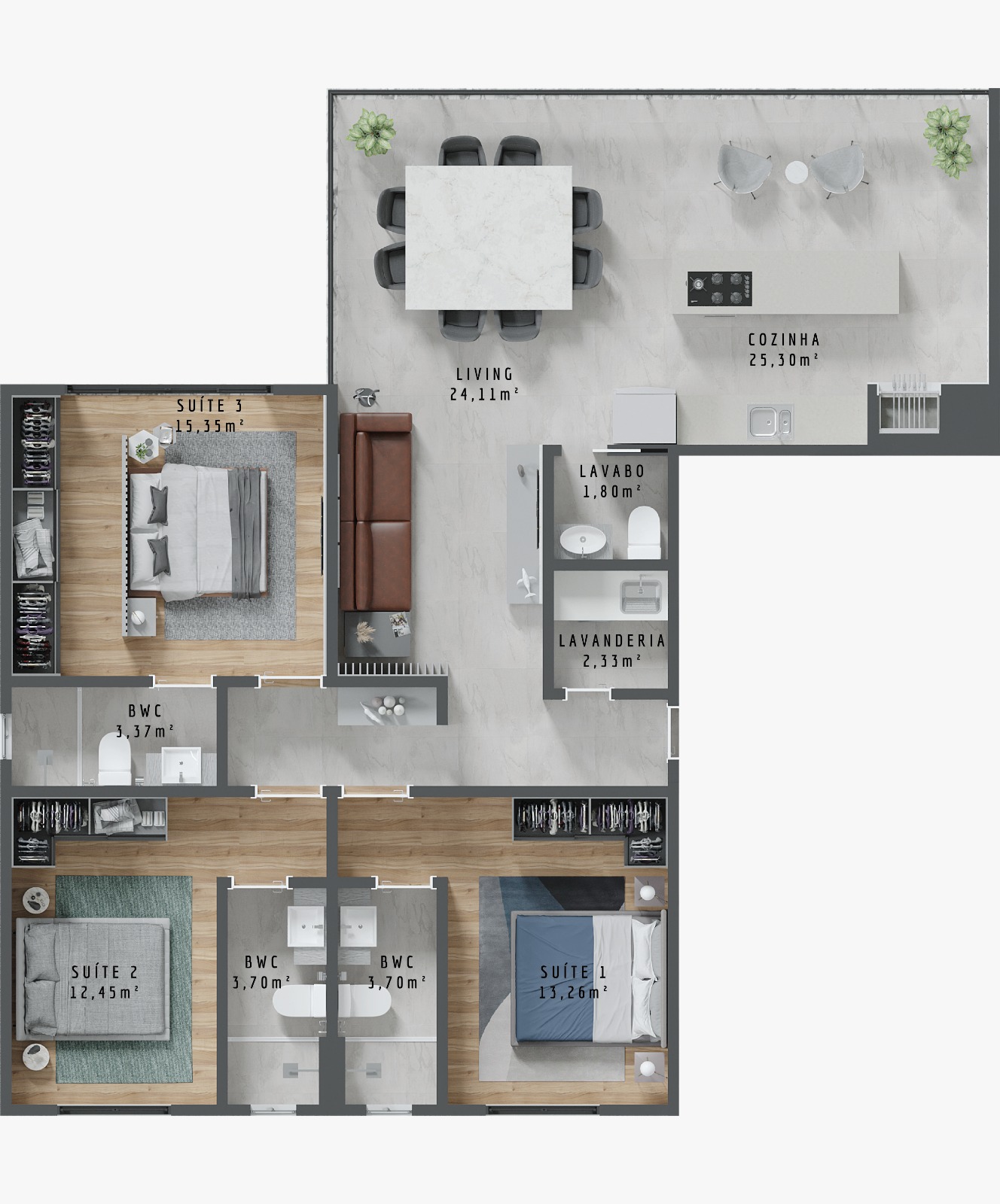 Apartamento Alto Padrão no Itacolomi em Piçarras - 250 m do mar!