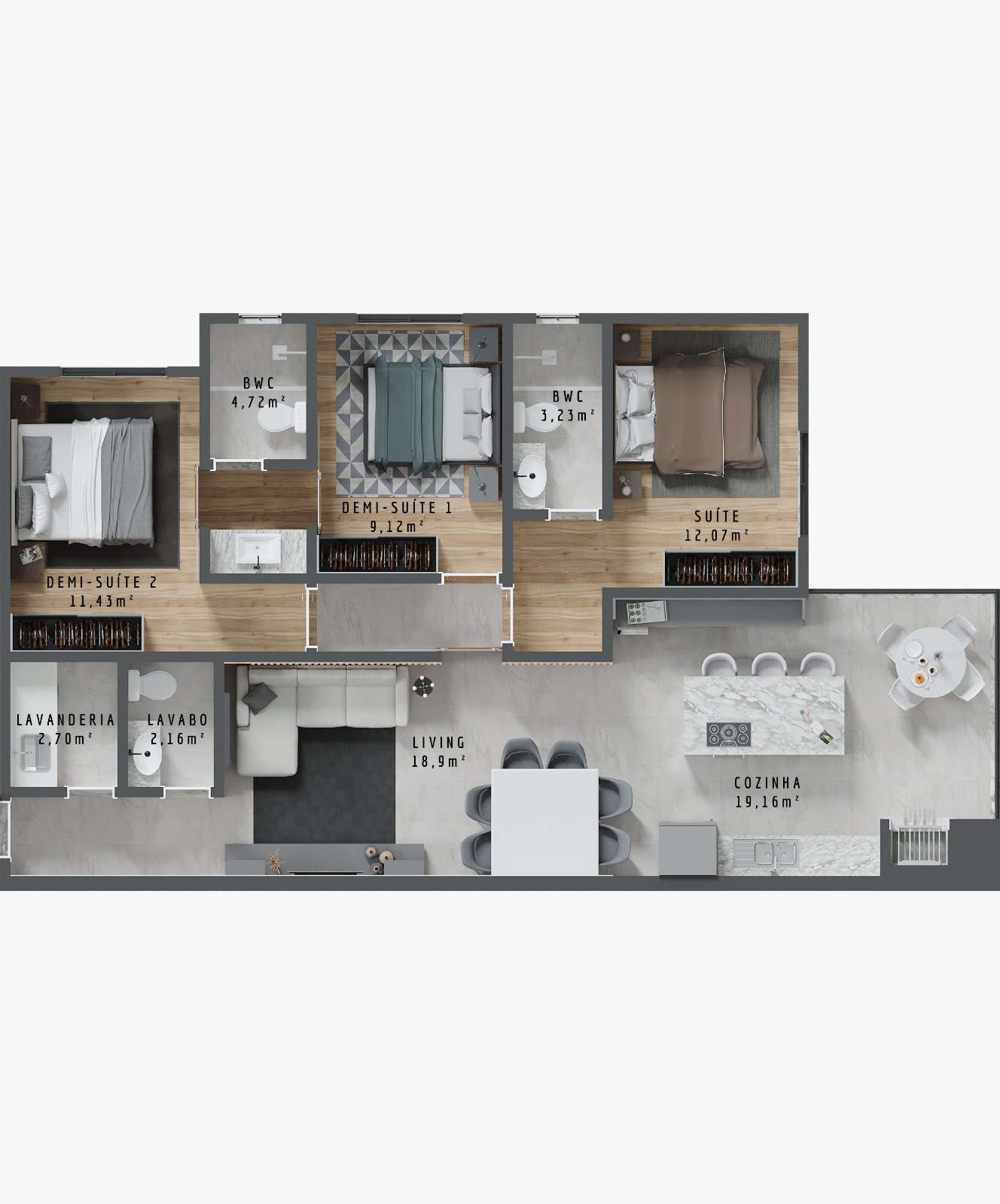 Apartamento Alto Padrão no Itacolomi em Piçarras - 250 m do mar!