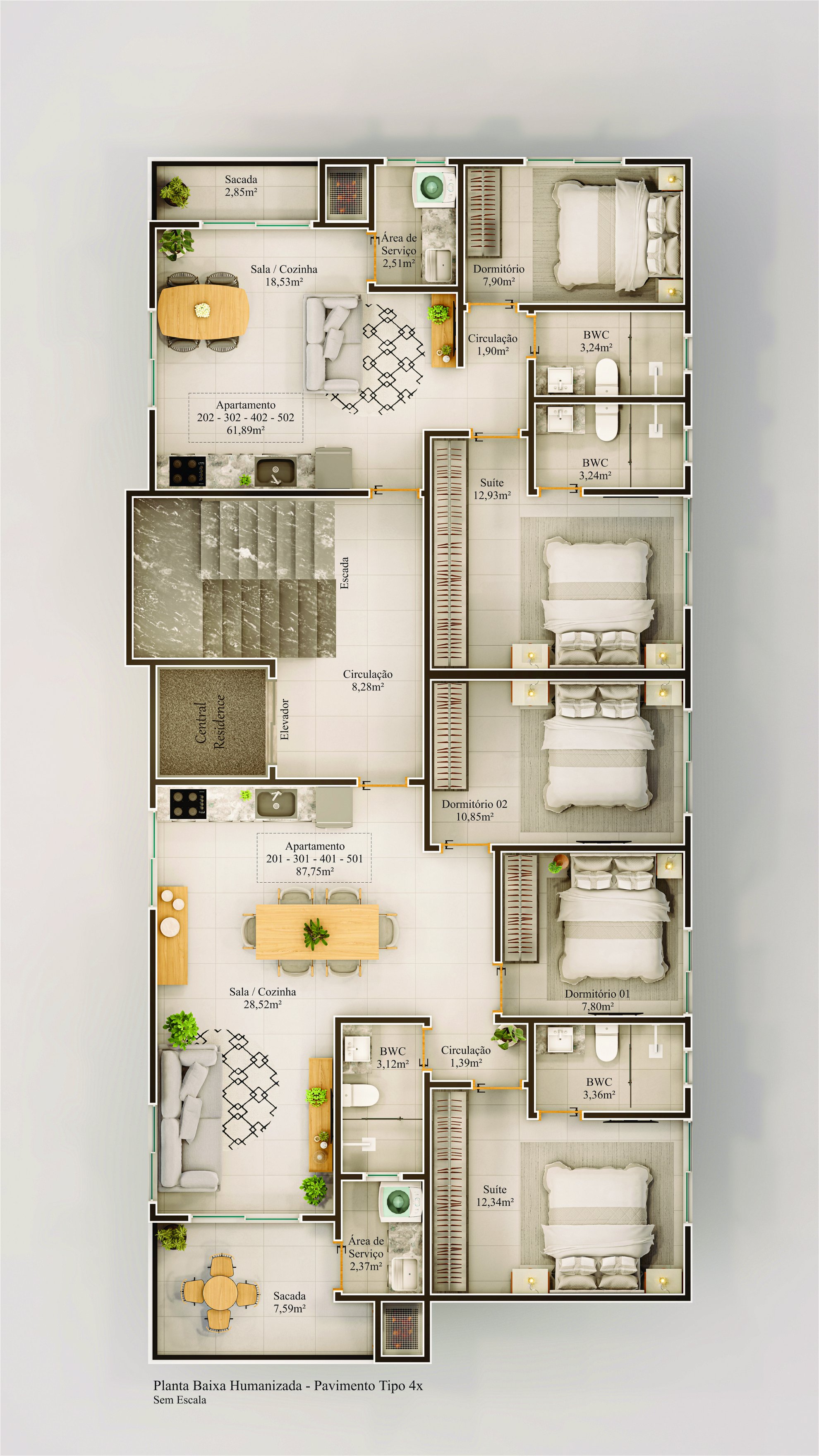Apartamento no CENTRO de Barra Velha - Excelente localização