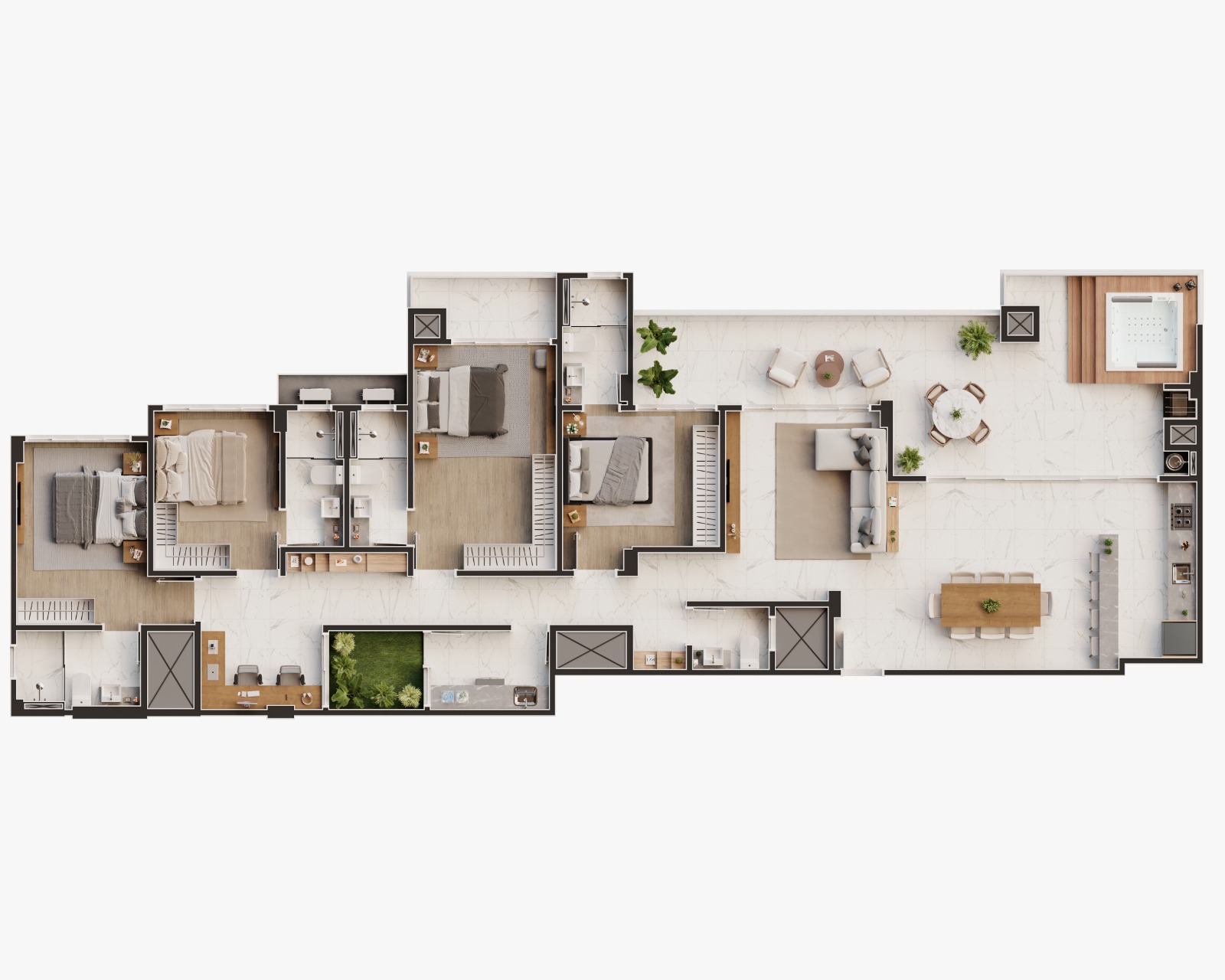 Apartamento FRENTE MAR ETERNA no Tabuleiro - Barra Velha