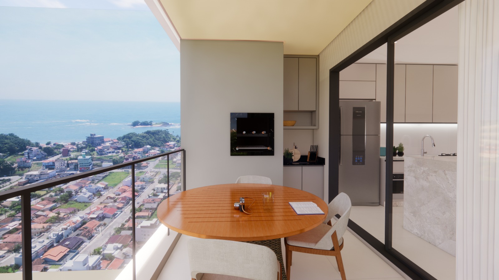 Apartamento a 250 m do MAR da Praia do Cerro e da Praia do Grant em Itajuba - LANÇAMENTO