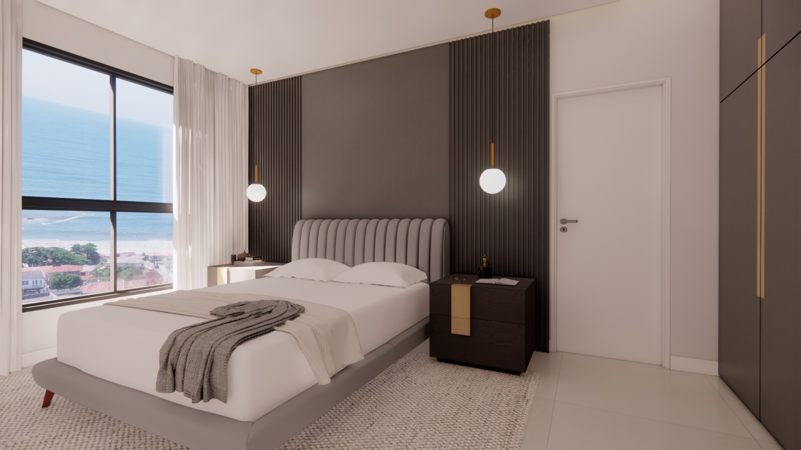 Apartamento a 250 m do MAR da Praia do Cerro e da Praia do Grant em Itajuba - LANÇAMENTO
