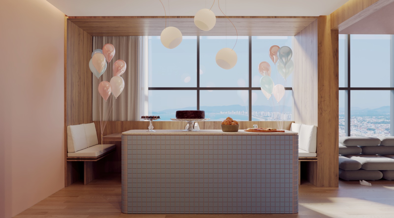 Apartamento com 3 SUÍTES em Itajuba - POUCOS PASSOS DO MAR