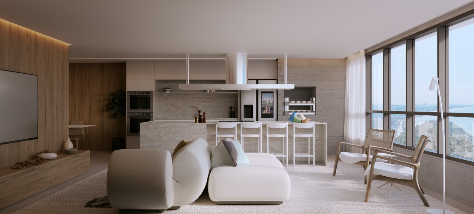 Apartamento com 3 SUÍTES em Itajuba - POUCOS PASSOS DO MAR