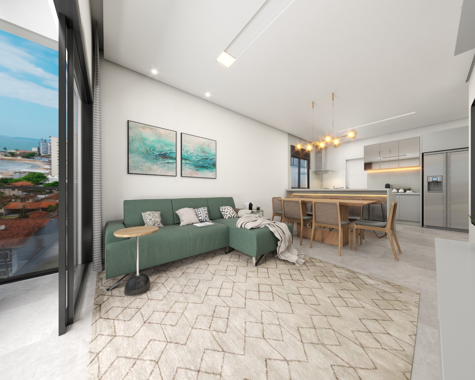 Apartamento com vista-mar no CENTRO de Barra Velha