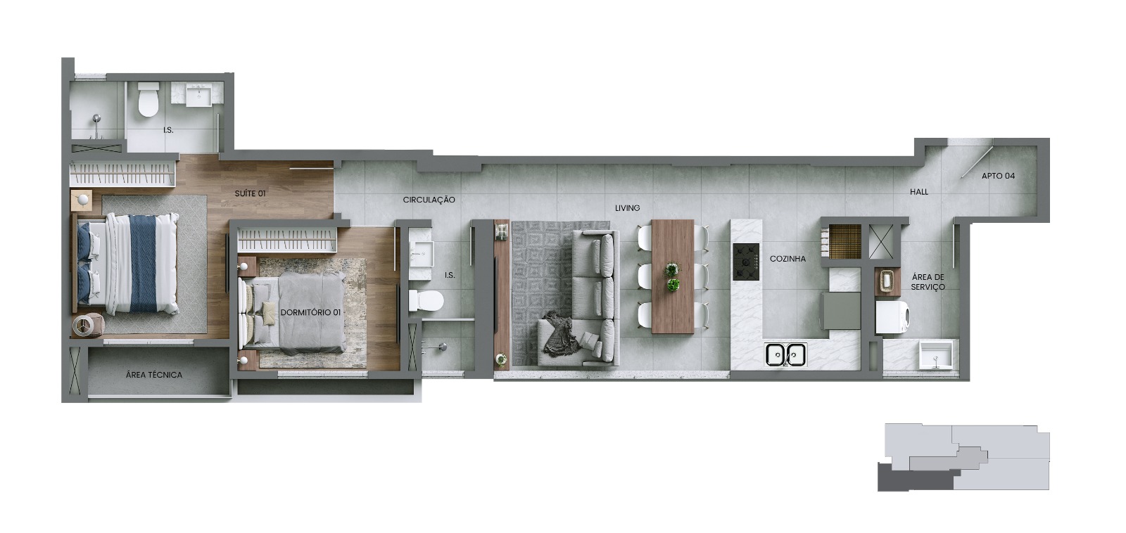 Apartamento no CENTRO DE PIÇARRAS - Alto Padrão e Vista-mar