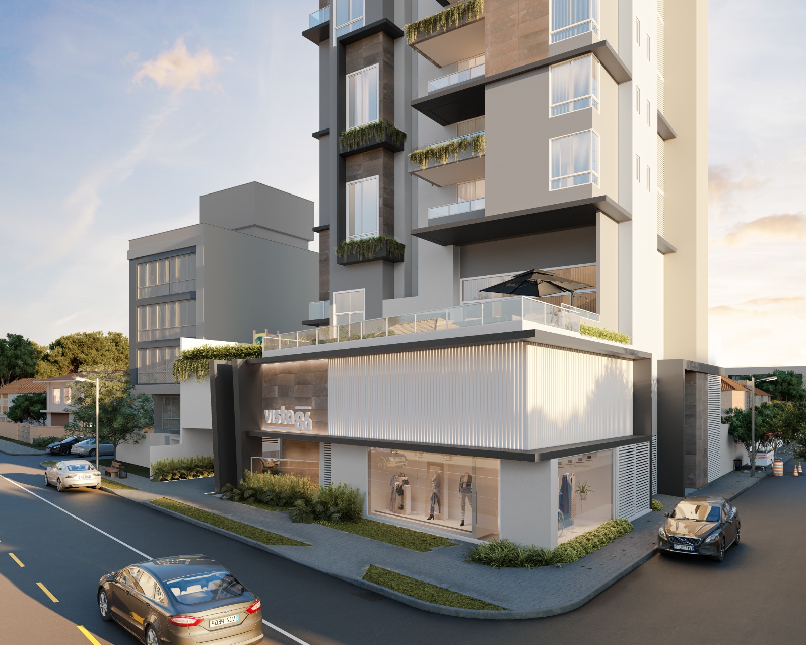 Apartamento com Pé-direito Duplo - Vista-mar permanente em Itajuba