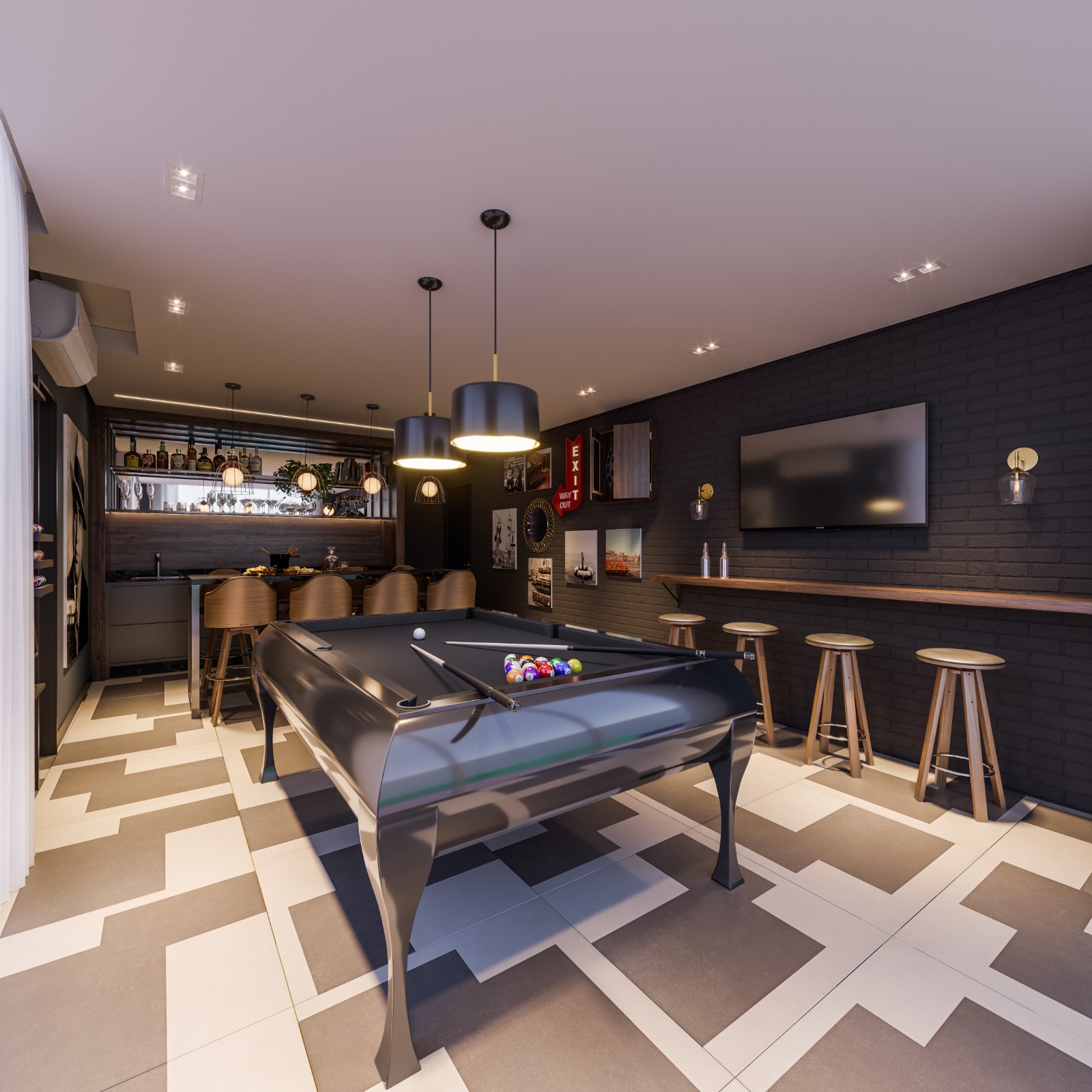 Apartamento com Pé-direito Duplo - Vista-mar permanente em Itajuba