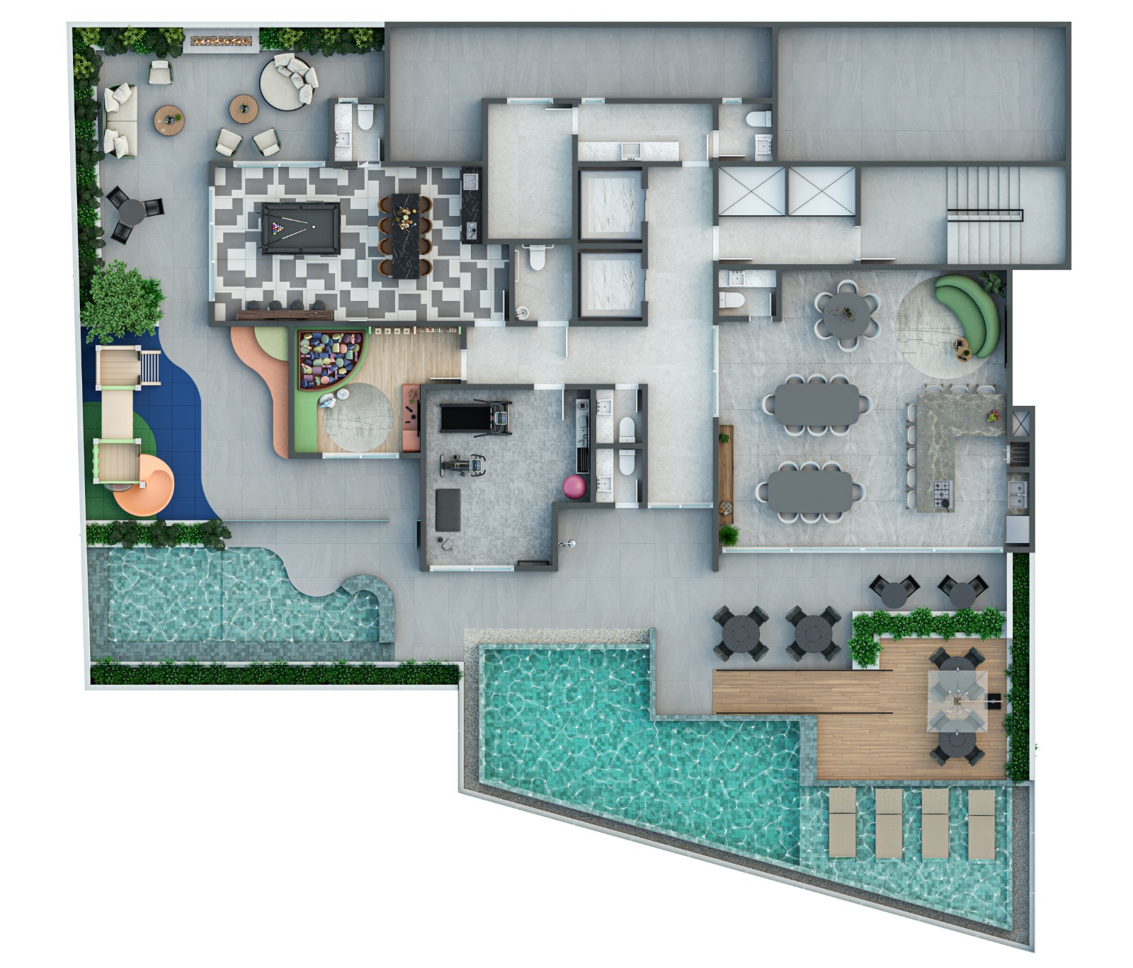 Apartamento com Pé-direito Duplo - Vista-mar permanente em Itajuba