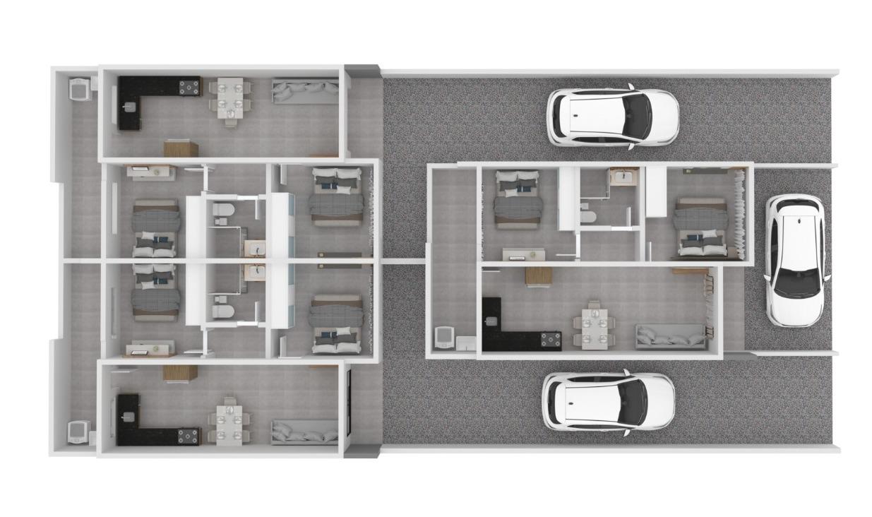 Casa geminada em Itajuba - Pé-direito DUPLO no living!