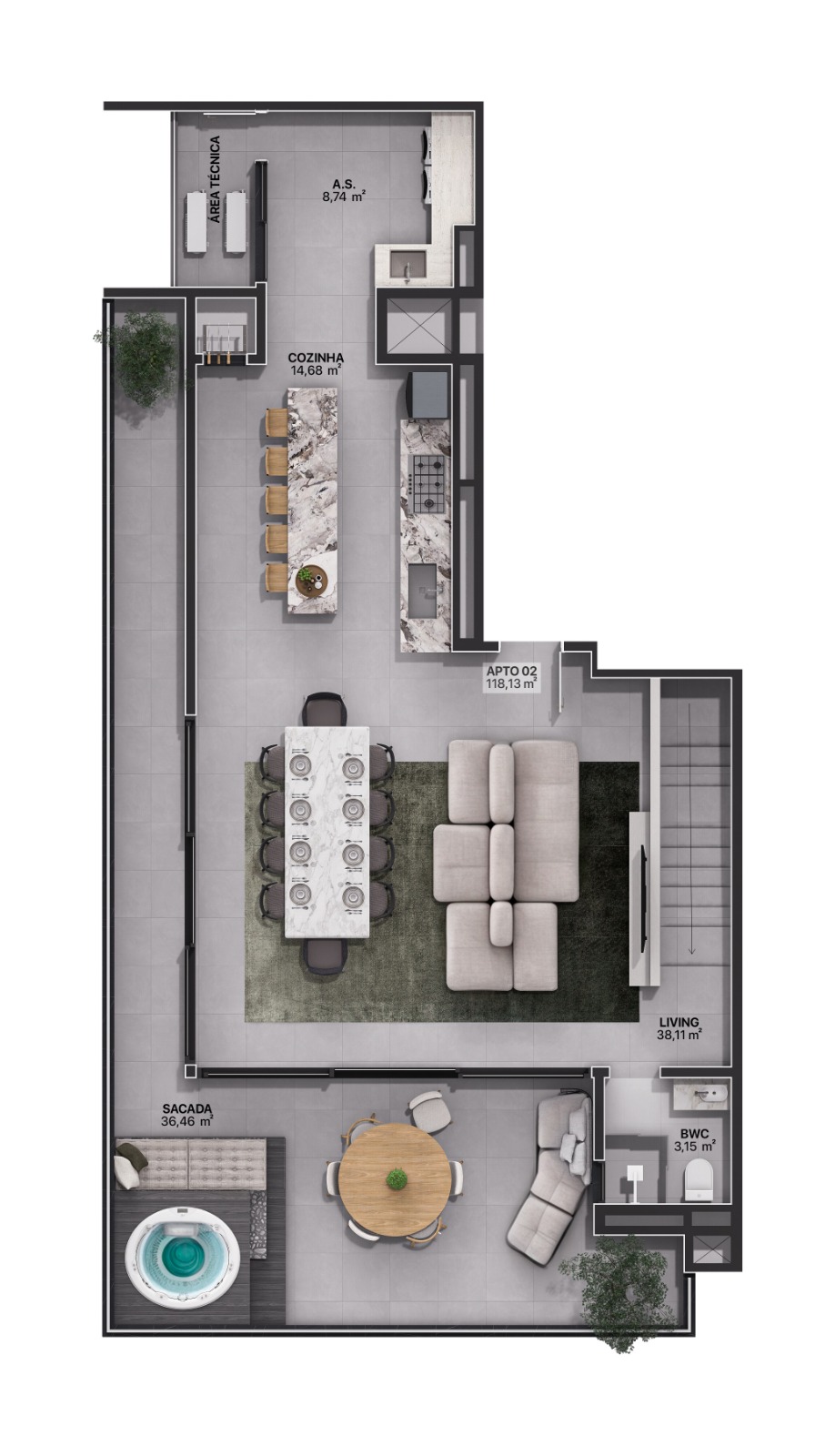 Apartamento no CENTRINHO de ITAJUBA - Perto de tudo!!