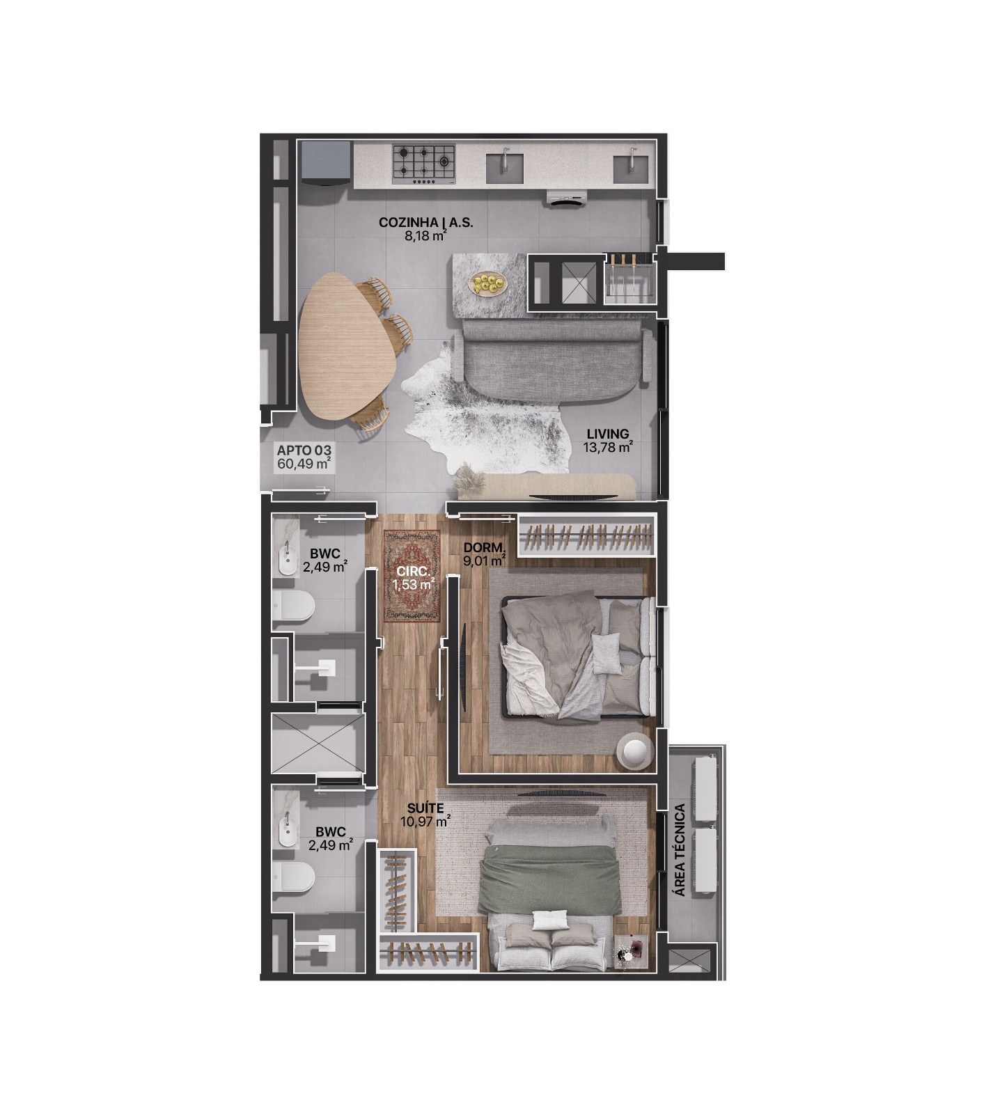 Apartamento no CENTRINHO de ITAJUBA - Perto de tudo!!