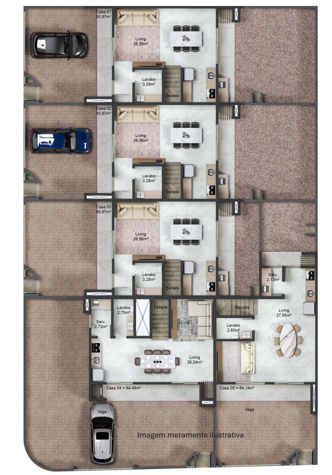 Sobrado espaçoso com 2 vagas - Barra Velha
