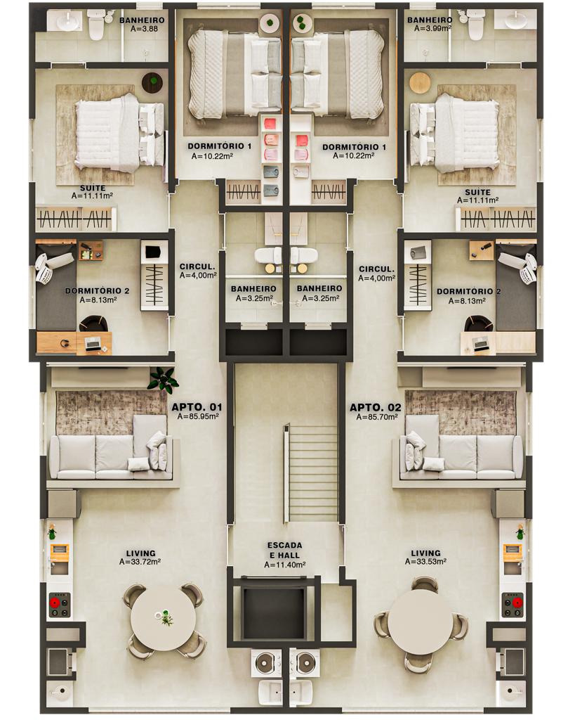Apartamento NOVO em Itajuba a apenas 150 m do MAR