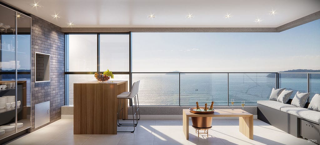 Apartamento com vista-mar no centro de Piçarras - OCEAN BOULEVARD