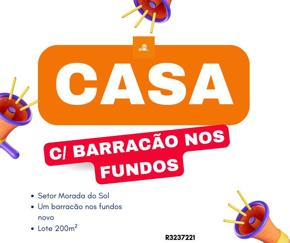 Casa - Venda, Setor Morada do Sol, Goiânia, GO
