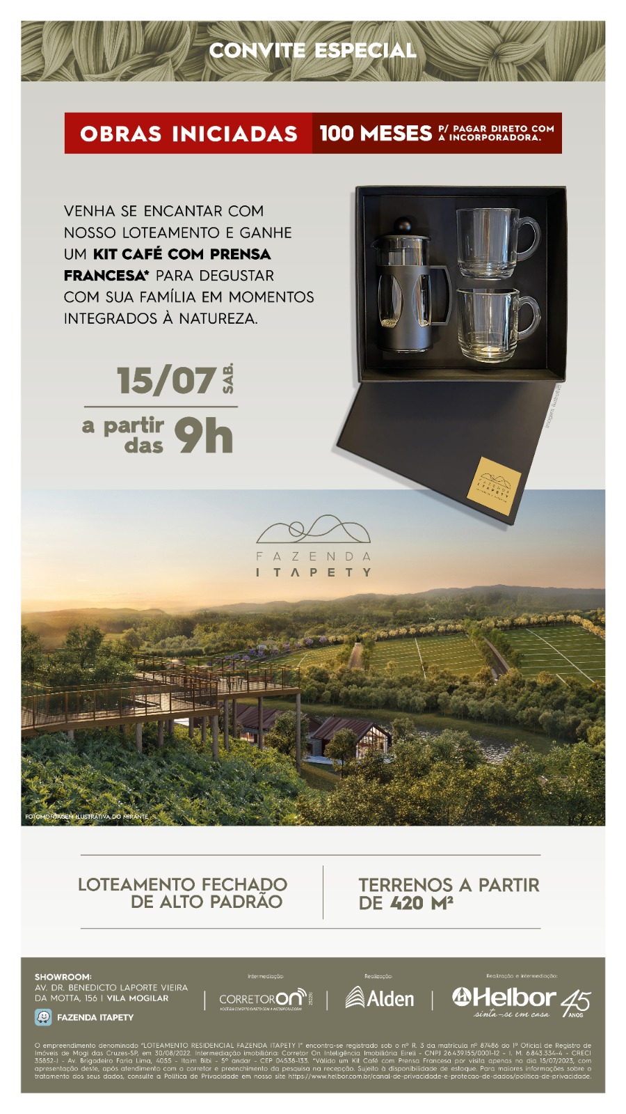 LOTEAMENTO FAZENDA RESERVA ITAPETI - O MAIOR DE MOGI DAS CRUZES