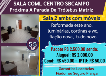 Sala comercial - Locação, Centro, São Bernardo do Campo, SP