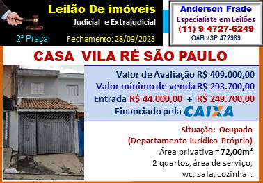 Casa - Venda, Vila Ré, São Paulo, SP