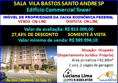 Sala - Venda, Vila Bastos, Santo André, SP