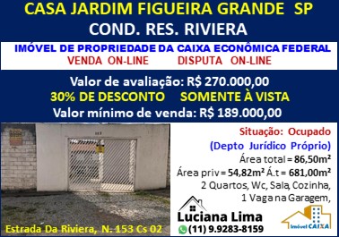 Casa - Venda, Jardim Figueira Grande, São Paulo, SP