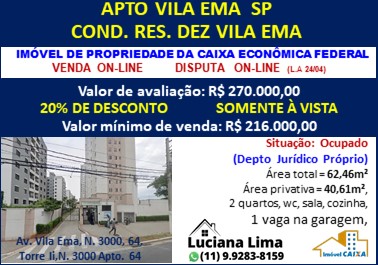 Apartamento - Venda, Vila Ema, São Paulo, SP