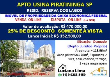 Apartamento - Venda, Usina Piratininga, São Paulo, SP