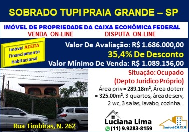 Sobrado - Venda, Tupi, Praia Grande, SP