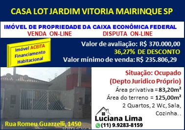 Casa - Venda, Lot Jardim Vitoria , Mairinque, SP