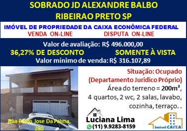 Sobrado - Venda, Jardim Alexandre Balbo, Ribeirão Preto, SP