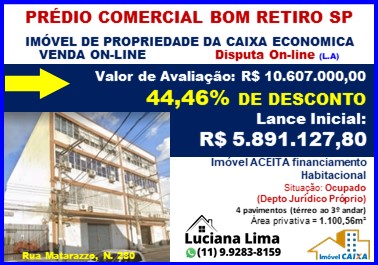 Prédio comercial - Venda, Bom Retiro, São Paulo, SP