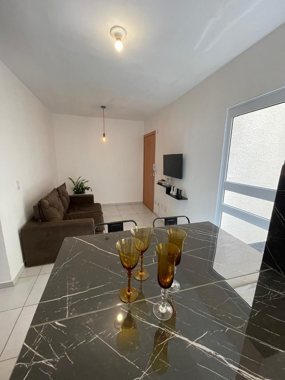 Apartamento com área externa
