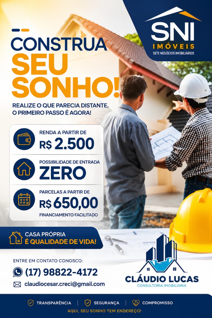 Casa à Venda no Parque das Flores, Mirassol/SP