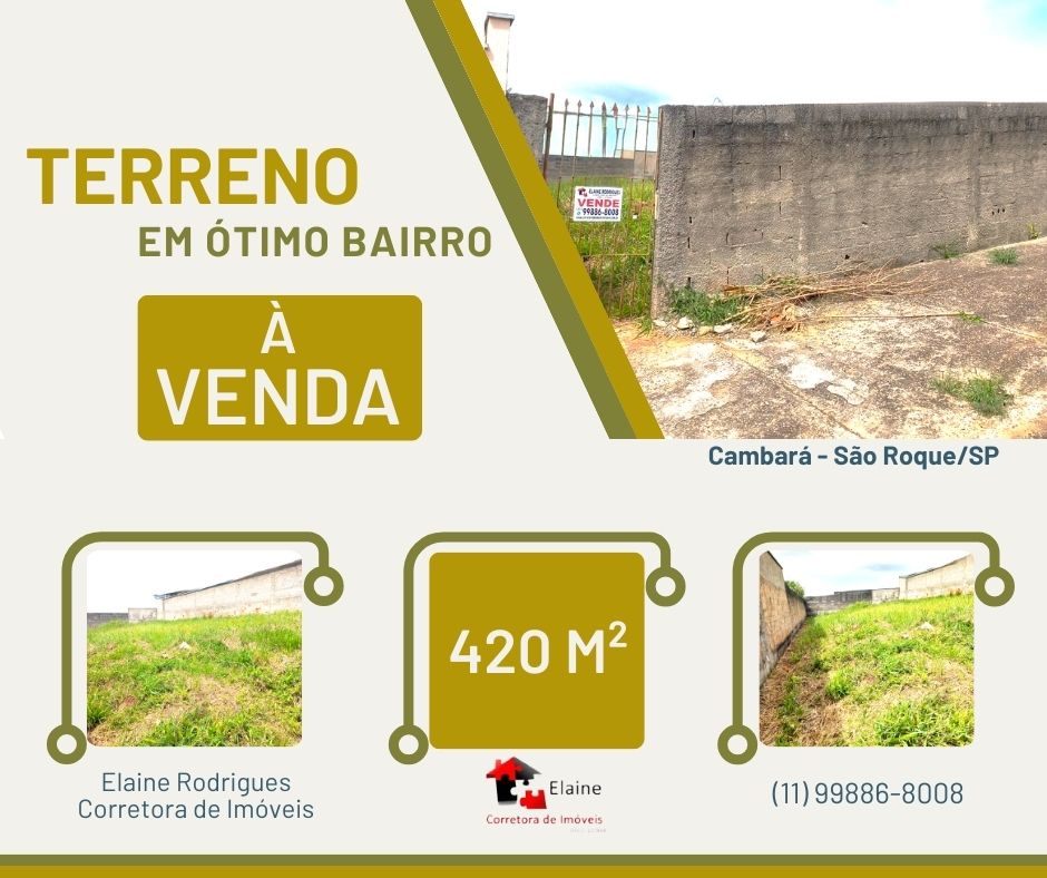 Terreno - Venda, Bairro do Cambará, São Roque, SP