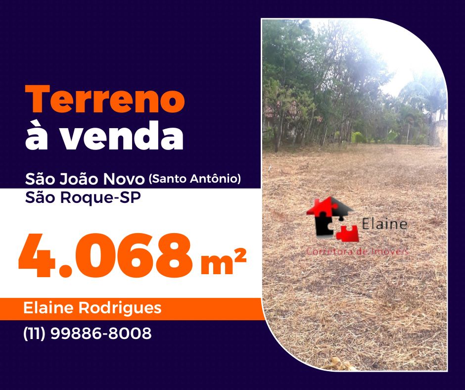 Terreno - Venda, São João Novo, São Roque, SP