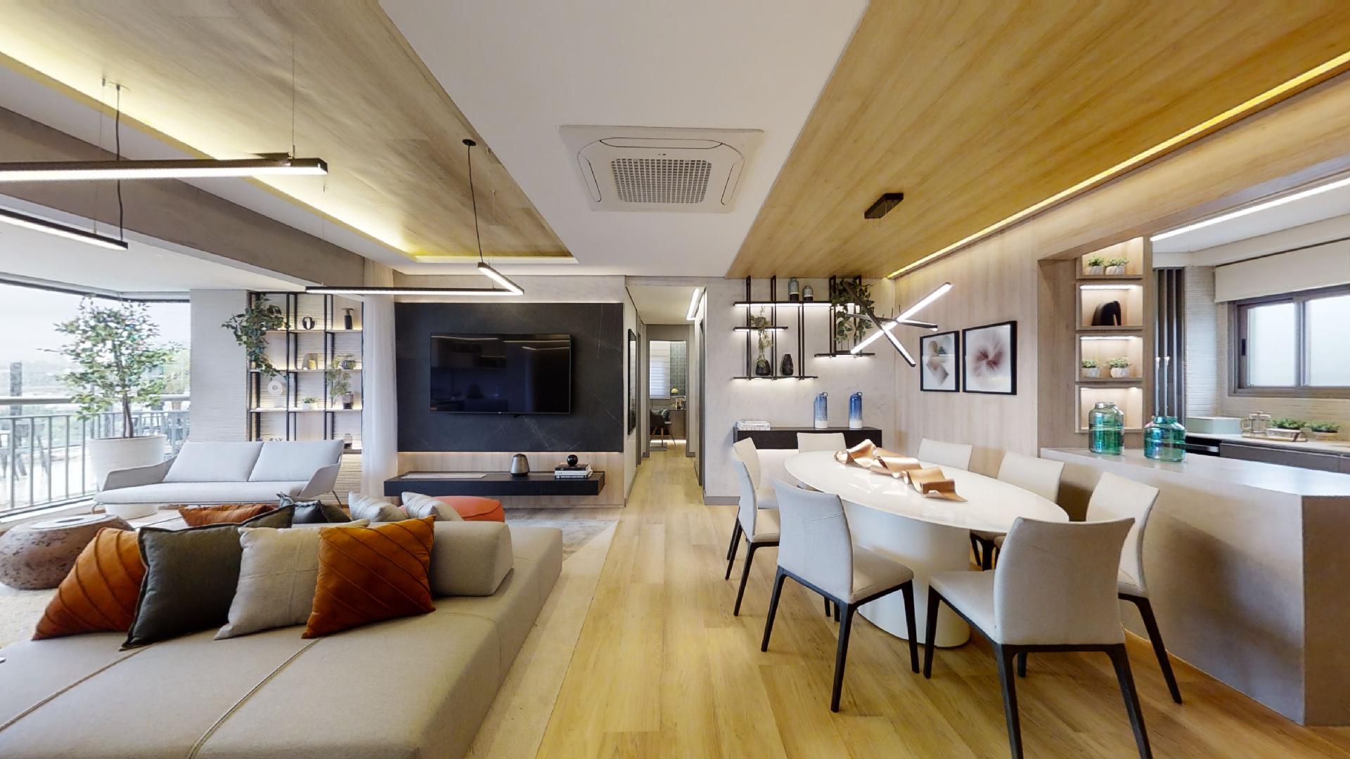 Apartamento 112m² - 4 ou 3 dormitórios, 02 vagas de garagem - Unique Green - Parque Toronto.