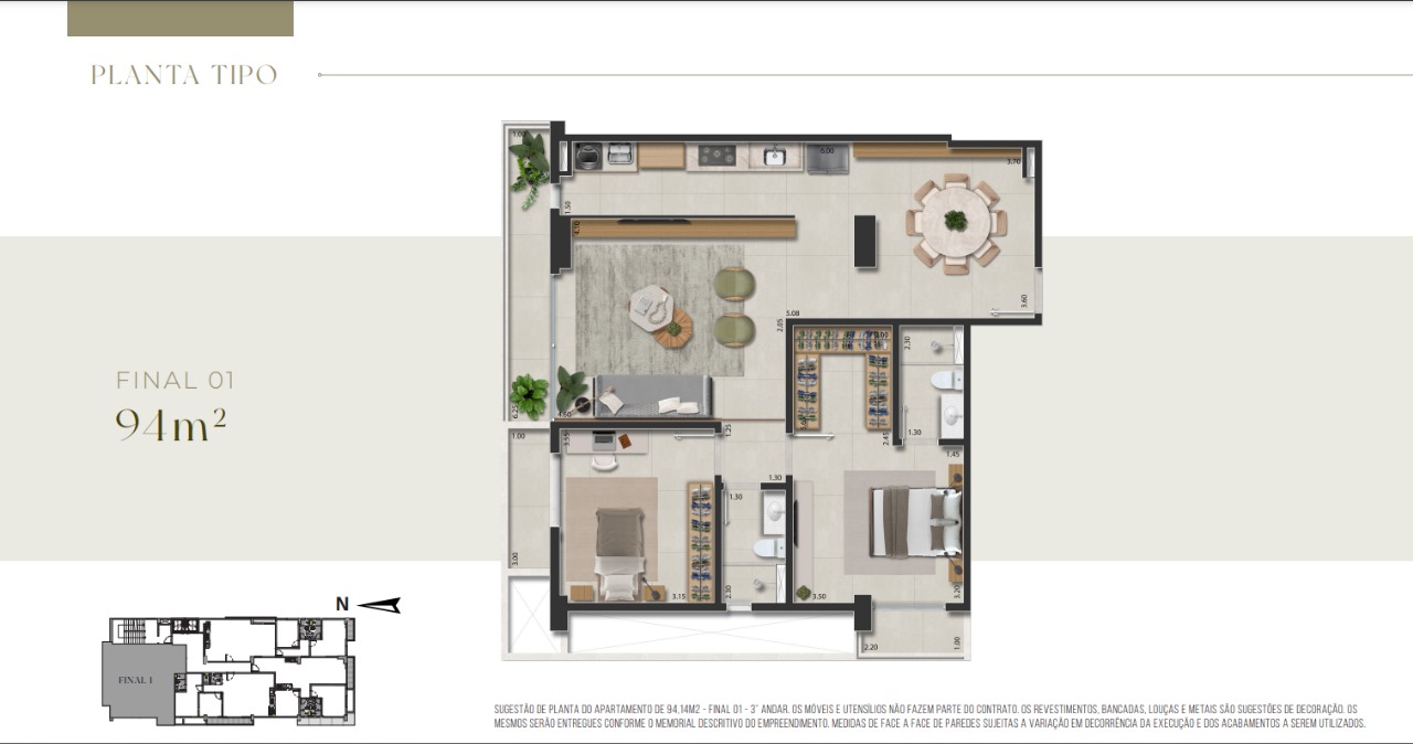 Lançamento (Entrega DEZ/24) - Apartamentos de 2 dormitórios e 1 suíte com 87 a 104m² - Vila Romana/SP