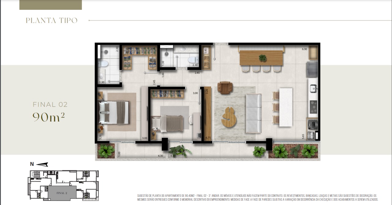Lançamento (Entrega DEZ/24) - Apartamentos de 2 dormitórios e 1 suíte com 87 a 104m² - Vila Romana/SP