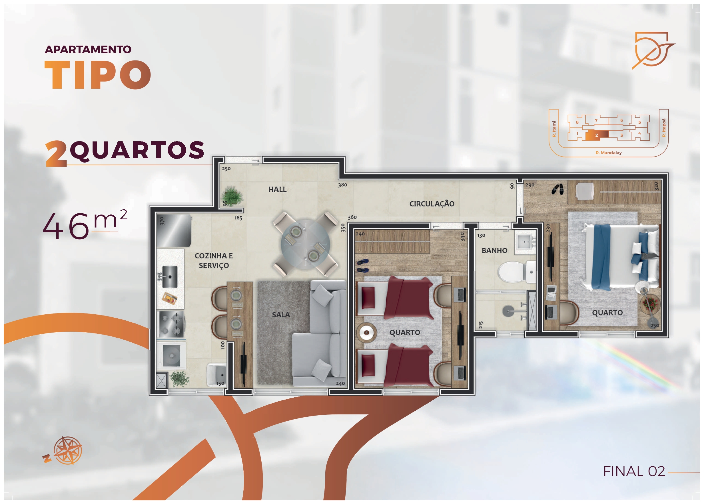 Lançamento no bairro Guarani: apartamento com 02 quartos, 01 vaga, excelente localização