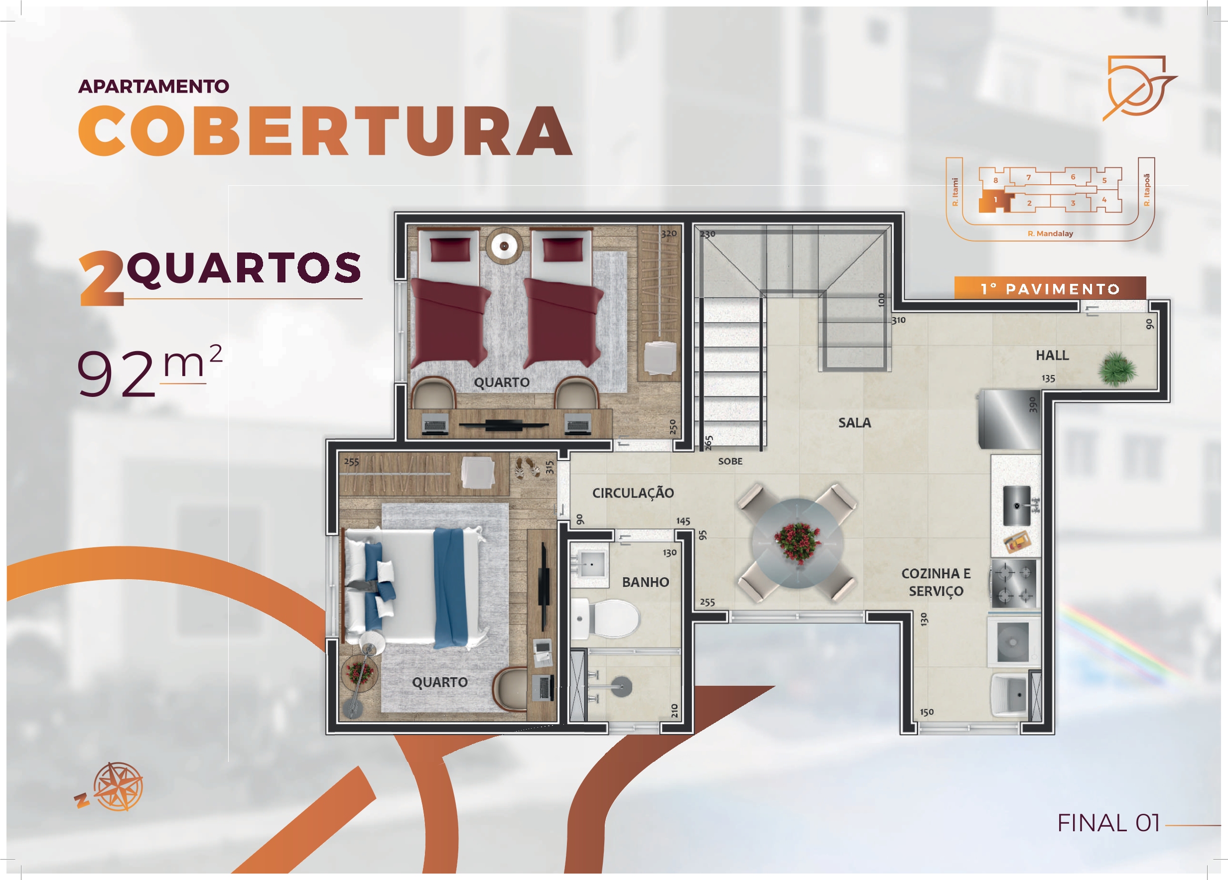 Lançamento no bairro Guarani: apartamento com 02 quartos, 01 vaga, excelente localização